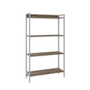 Ver imagem 3 de Estante de Livros Industrial 80CMX146CM Multiuso 4 Prateleiras Active Yescasa Marrom