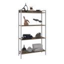 Ver imagem 2 de Estante de Livros Industrial 80CMX146CM Multiuso 4 Prateleiras Active Yescasa Marrom