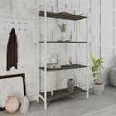 Ver imagem 7 de Estante para Livros Industrial Aço Multiuso 4 Prateleiras 146cmx80cm Active Yescasa