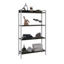 Ver imagem 2 de Estante de Livros Industrial 80CMX146CM Multiuso 4 Prateleiras Active Yescasa Marrom