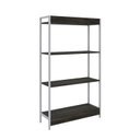 Ver imagem 6 de Estante de Livros Industrial 80CMX146CM Multiuso 4 Prateleiras Active Yescasa Marrom