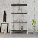 Ver imagem 1 de Estante para Livros Industrial Aço Multiuso 4 Prateleiras 146cmx80cm Active Yescasa