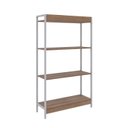 Ver imagem 6 de Estante para Livros Industrial Aço Multiuso 4 Prateleiras 146cmx80cm Active Yescasa