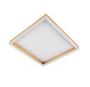 Ver imagem 1 de Lustre Plafon Led 28w Sobrepor 40x40 Dourado 3000k Bivolt