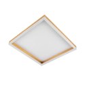 Ver imagem 1 de Lustre Plafon Led 28w Sobrepor 40x40 Dourado 3000k Bivolt
