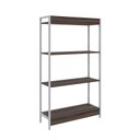 Ver imagem 6 de Estante de Livros Industrial 80CMX146CM Multiuso 4 Prateleiras Active Yescasa Marrom