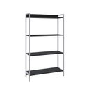 Ver imagem 3 de Estante de Livros Industrial 80CMX146CM Multiuso 4 Prateleiras Active Yescasa Preto