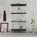 Ver imagem 1 de Estante para Livros Industrial Aço Multiuso 4 Prateleiras 146cmx80cm Active Yescasa