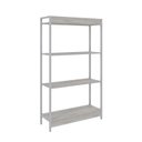 Ver imagem 6 de Estante para Livros Industrial Aço Multiuso 4 Prateleiras 146cmx80cm Active Yescasa