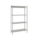 Ver imagem 3 de Estante para Livros Industrial Aço Multiuso 4 Prateleiras 146cmx80cm Active Yescasa