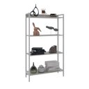 Ver imagem 2 de Estante para Livros Industrial Aço Multiuso 4 Prateleiras 146cmx80cm Active Yescasa