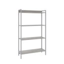 Ver imagem 3 de Estante de Livros Industrial 80CMX146CM Multiuso 4 Prateleiras Active Yescasa Branco/Snow