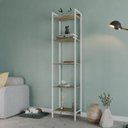 Ver imagem 7 de Estante de Livros Industrial 45CMX187CM Multiuso 5 Prateleiras Active Yescasa Marrom