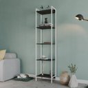 Ver imagem 7 de Estante de Livros Industrial 45CMX187CM Multiuso 5 Prateleiras Active Yescasa Marrom