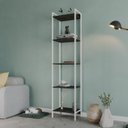 Ver imagem 7 de Estante para Livros Industrial Aço Multiuso 5 Prateleiras 187cmx45cm Active Yescasa