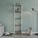 Ver imagem 1 de Estante de Livros Industrial 45CMX187CM Multiuso 5 Prateleiras Active Yescasa Marrom