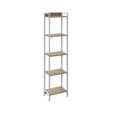 Ver imagem 3 de Estante de Livros Industrial 45CMX187CM Multiuso 5 Prateleiras Active Yescasa Marrom