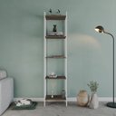 Ver imagem 1 de Estante de Livros Industrial 45CMX187CM Multiuso 5 Prateleiras Active Yescasa Marrom