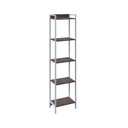 Ver imagem 3 de Estante de Livros Industrial 45CMX187CM Multiuso 5 Prateleiras Active Yescasa Marrom