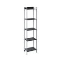Ver imagem 3 de Estante de Livros Industrial 45CMX187CM Multiuso 5 Prateleiras Active Yescasa Preto
