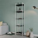 Ver imagem 7 de Estante para Livros Industrial Aço Multiuso 5 Prateleiras 187cmx45cm Active Yescasa