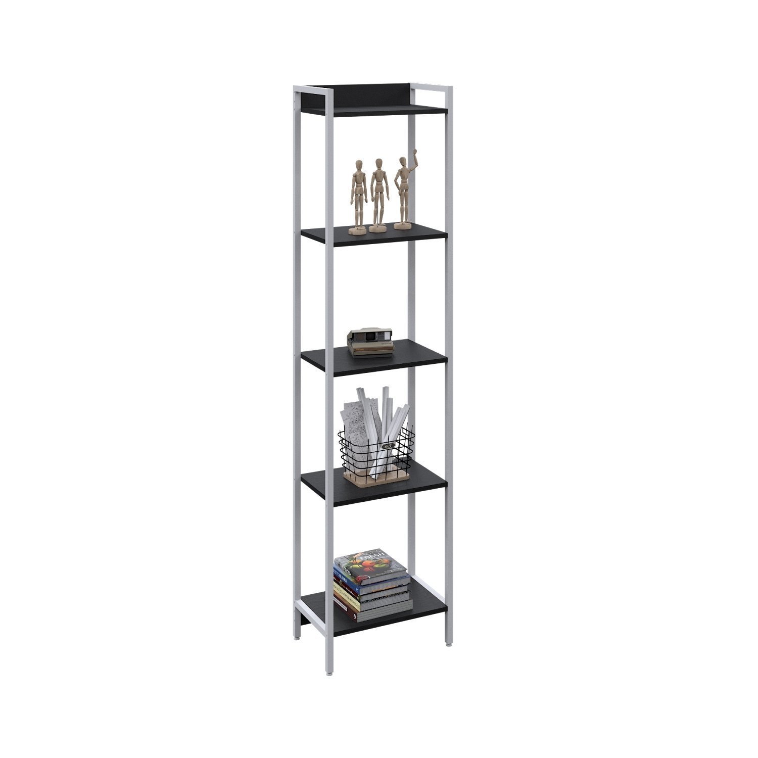 Estante para Livros Industrial Aço Multiuso 5 Prateleiras 187cmx45cm Active Yescasa - 2