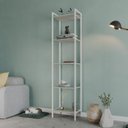 Ver imagem 7 de Estante para Livros Industrial Aço Multiuso 5 Prateleiras 187cmx45cm Active Yescasa