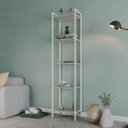 Ver imagem 7 de Estante de Livros Industrial 45CMX187CM Multiuso 5 Prateleiras Active Yescasa Branco/Snow
