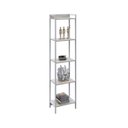 Ver imagem 2 de Estante de Livros Industrial 45CMX187CM Multiuso 5 Prateleiras Active Yescasa Branco/Snow