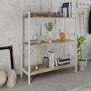 Ver imagem 7 de Estante de Livros Industrial 80CMX104CM 3 Prateleiras Active Yescasa Marrom