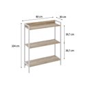 Ver imagem 4 de Estante para Livros Industrial 3 Prateleiras 104cmx80cm Active Yescasa