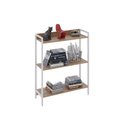 Ver imagem 2 de Estante de Livros Industrial 80CMX104CM 3 Prateleiras Active Yescasa Marrom