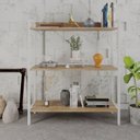 Ver imagem 1 de Estante para Livros Industrial 3 Prateleiras 104cmx80cm Active Yescasa