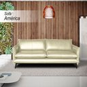 Ver imagem 2 de Sofá Decorativo Sala de Estar América 4 Lugares 260cm Couro Tiza - Mozzelar