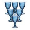 Conjunto de Taças de Vidro 360ml 6 Peças Madrid Azul – Casambiente - 1