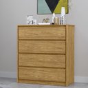 Ver imagem 2 de Cômoda 4 Gavetas em Mdp 89x92cm Carla