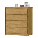 Ver imagem 3 de Cômoda 4 Gavetas em Mdp 89x92cm Carla