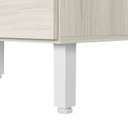 Ver mais imagens de Cozinha Completa Modulada Torre Quente 5 Peças 100% MDF Angela Branco/Bianco Tok