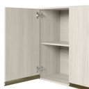 Ver imagem 6 de Cozinha Completa Modulada Torre Quente 5 Peças 100% MDF Angela Branco/Bianco Tok