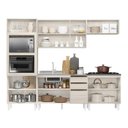 Ver imagem 4 de Cozinha Completa Modulada Torre Quente 5 Peças 100% MDF Angela Branco/Bianco Tok