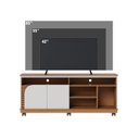 Ver imagem 5 de Rack Bancada Ambiente Jurerê 1.5 Freijó Off White Matte – Colibri