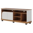 Ver imagem 2 de Rack Bancada Ambiente Jurerê 1.5 Freijó Off White Matte – Colibri