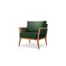 Poltrona Decorativa Sala Estar Safira Veludo Verde 11 Mk - 1