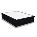 Ver imagem 4 de Cama Box Baú King Universal Suede Nero Black (186x198x35) - Ortobom