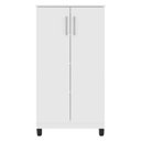 Ver mais imagens de Guarda Roupa Solteiro Versa 3 Portas Branco Rosa Flex Fosco com Armário Multiuso Brisa Branco Fosco