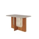 Ver imagem 4 de Sala de Jantar Louise 130cm com 4 Cadeiras Paola Wood Marrom/Cinamomo/Off White/Madeira/Nude