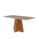 Ver imagem 3 de Sala de Jantar Maite 160cm com 6 Cadeiras Paola Marrom/Cinamomo/Off White/Madeira/Nude