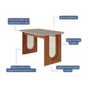 Ver imagem 6 de Sala de Jantar Valentina 130cm com 4 Cadeiras Fernanda Wood