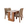 Sala de Jantar Valentina 130cm com 4 Cadeiras Fernanda Wood - 3