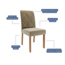 Ver imagem 7 de Sala de Jantar Valentina 130cm com 4 Cadeiras Fernanda Wood